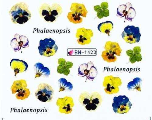 NAIL ART - Water Transfer Decals Nail Art Sliders Flowers - BN1423