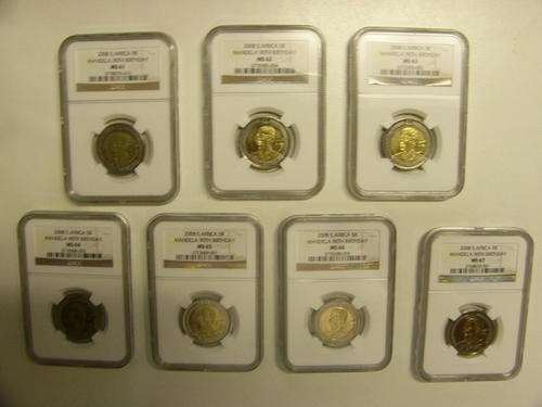 2008 Mandela 90th Birthday Coin Set Collection: MS61 - MS67!! @ R3995!!! NGC!! (Cheapest on B.O.B)
