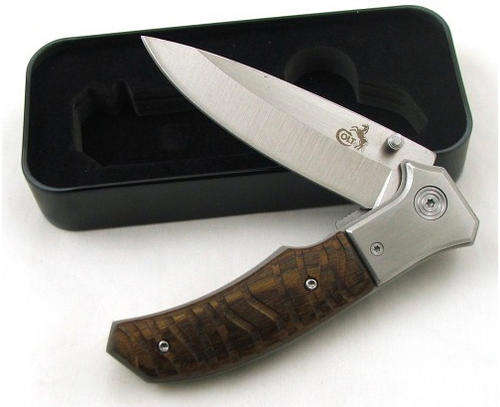 Colt Knives Brown Pakkawood Handles Linerlock Knife