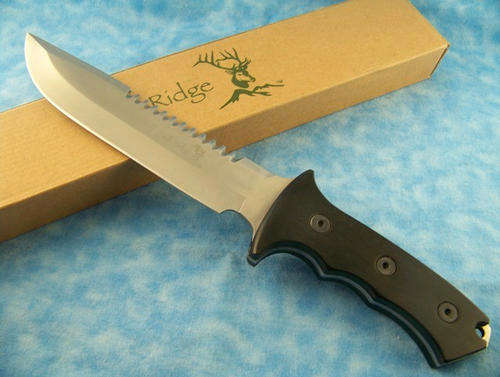 Elk Ridge Finger Groove Sawback Hunting Knife Hunter