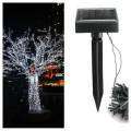 Solar powered fairy christmas lights white and multicolour