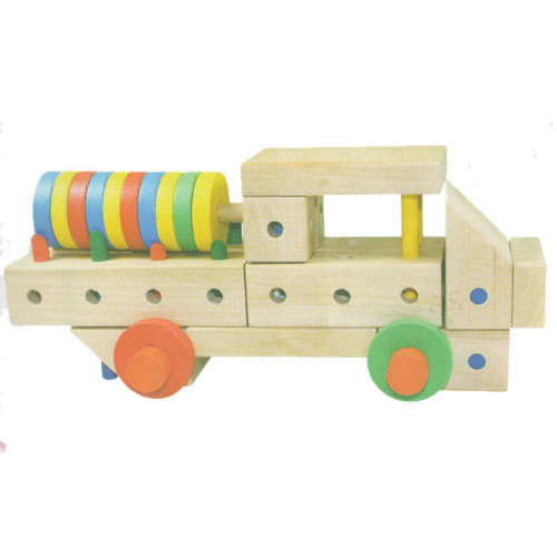 Educational and fun wooden multifunctional building blocks  toy
