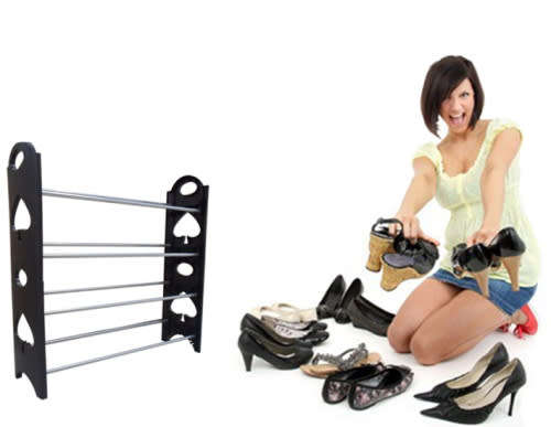 12 pairs shoes storage rack holder
