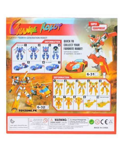 2 in 1 change robot deformation toy