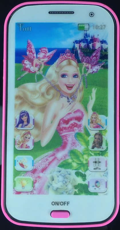 Smart cell phone interactive educational and fun toy