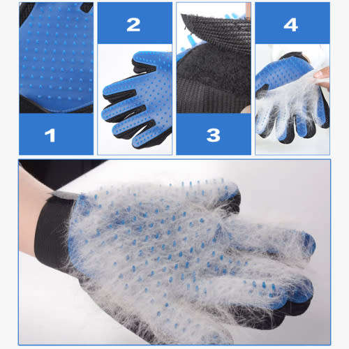 Pet Hair Removing And Massaging Glove