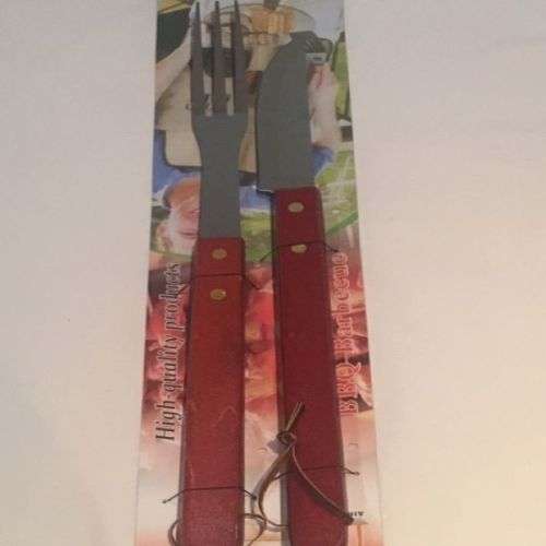 2 piece braai tong and knife set