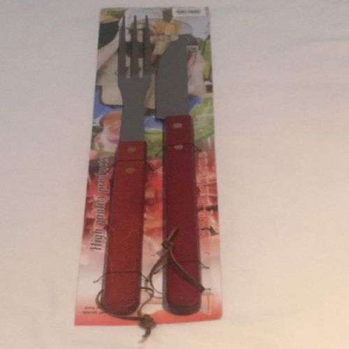 2 piece braai tong and knife set