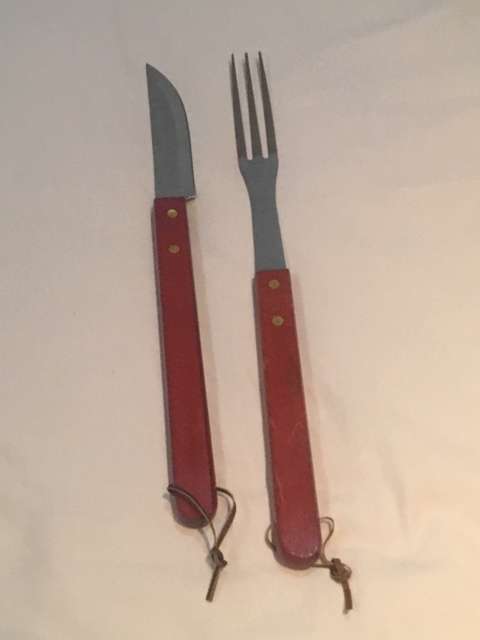 2 piece braai tong and knife set