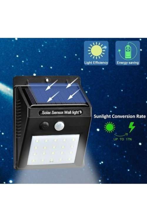 20 led solar motion activated wall lights