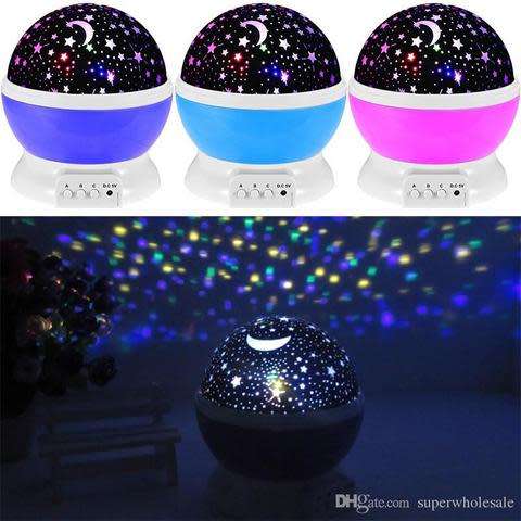 Rotating star master night light