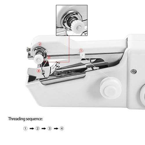 Hand held sewing machine