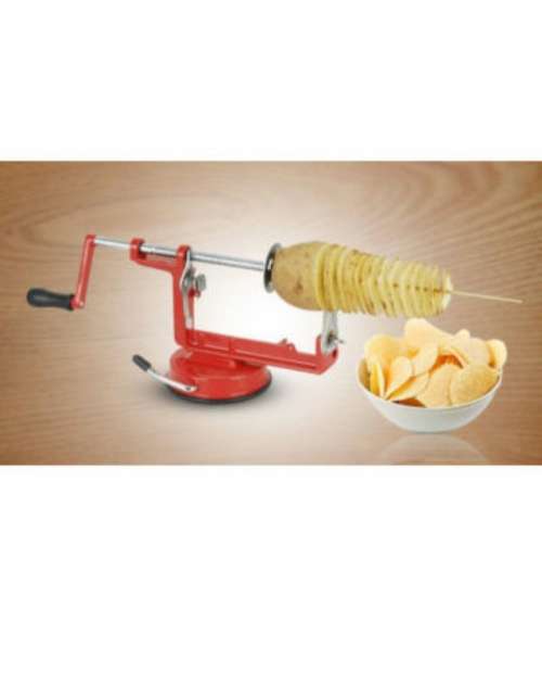 Potato spiral slicer