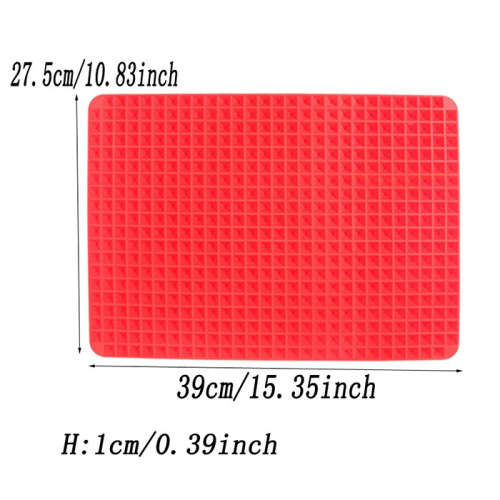 Silicone pyramid baking pan