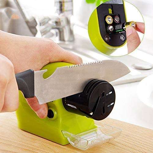Battery operated knife sharpener