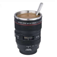 Camera lens coffee mug