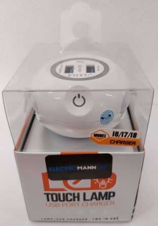 Touch lamp USB port charger