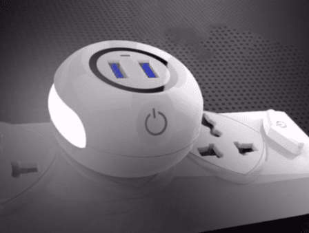 Touch lamp USB port charger