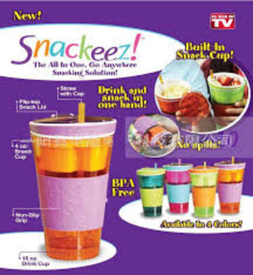Snackeez 2 in 1 cup and snack travel cup for kids and adults