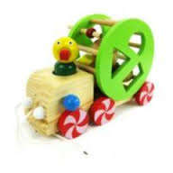Educational and fun duck trailer with rotating wheel shape sorter ideal gift for toddlers