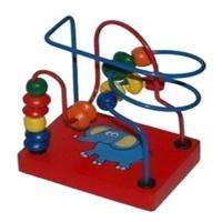 Fun and colorful educational mini beads rack toy