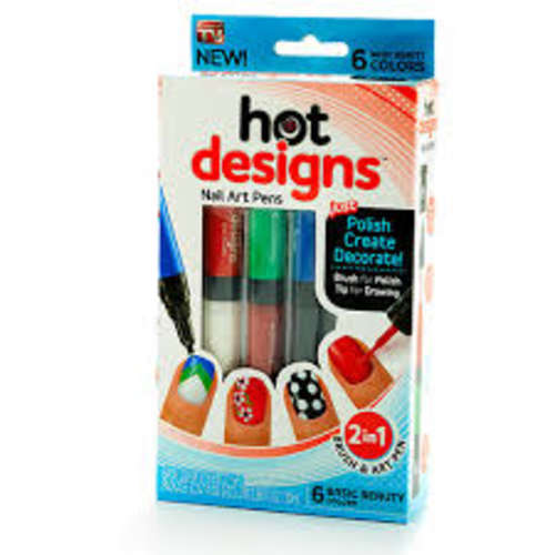 New arrivals hot Design Nail art pens 2in 1