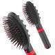 Battery operated massaging hairbrush