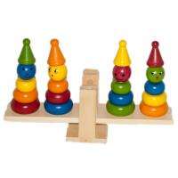 Wooden large clown scale