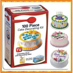 100 piece cake decorating kit