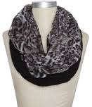 Grey animal print fashionable scarf