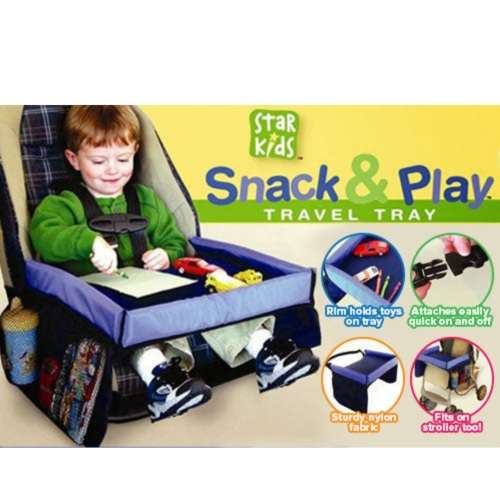 Toddler snack and play travel tray