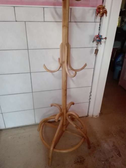 Vintage bentwood coat and hat stand
