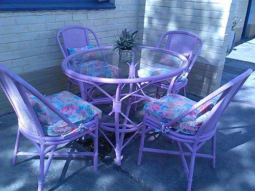 Cane Patio set