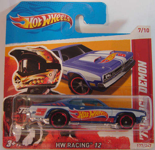 HotWheels 2012 - '71 Dodge Demon (BLUE) - 177/247
