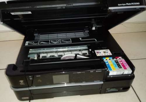Epson Stylus Photo PX720WD Printer/Scanner/Copier ***Print Head Needs Attention*** Scanner is 100%