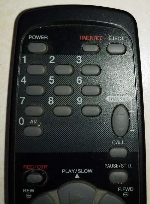 IR Remote Control for VCR