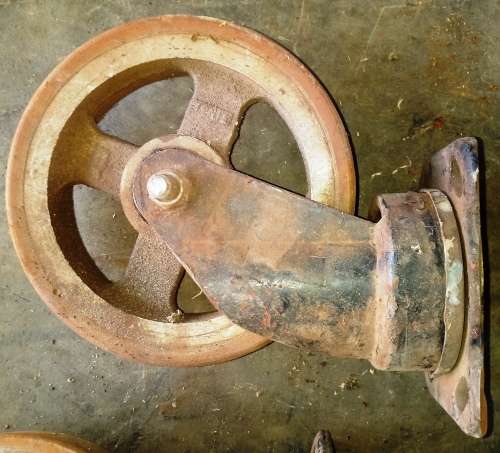 200mm Heavy Duty Metal Swivel Castor Wheels - set of 4