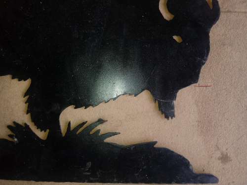 Fence Topping - Bison; unmounted