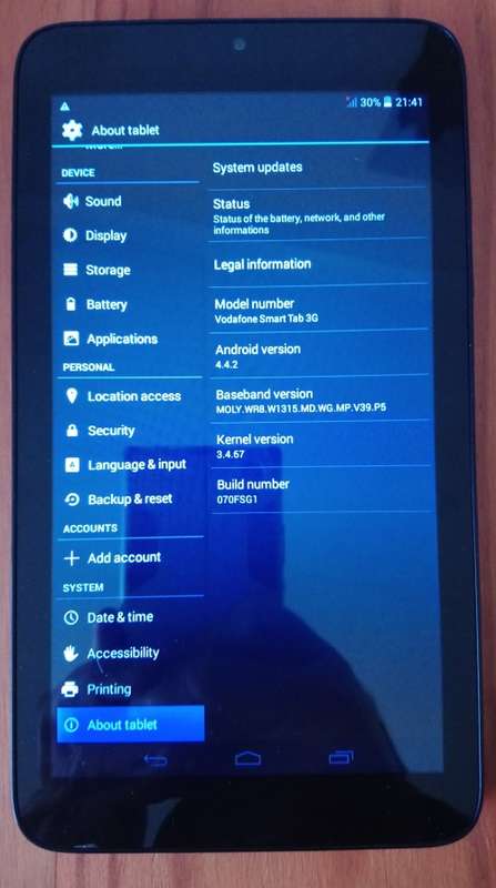Vodafone Smart Tab 3G 7" Tablet ***FREE SAPO Shipping!***