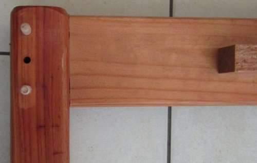 Single Bed & Mattress with Under-Bed Drawer - Knotty Pine with Oregon Pine Stain/Lacquer