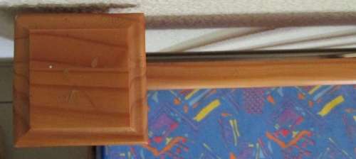 Single Bed & Mattress with Under-Bed Drawer - Knotty Pine with Oregon Pine Stain/Lacquer