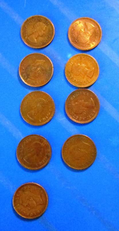 1/4d South African Coins