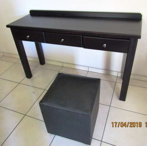 3-Drawer Dressing Table and Seat (or use as Writing Table or Side Board)