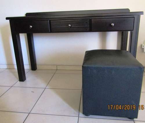 3-Drawer Dressing Table and Seat (or use as Writing Table or Side Board)