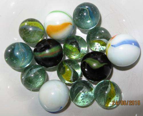 Glass Marbles in Bag