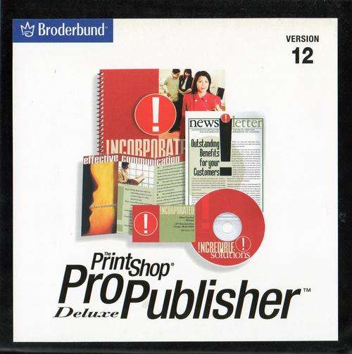 The Print Shop Pro Publisher Deluxe