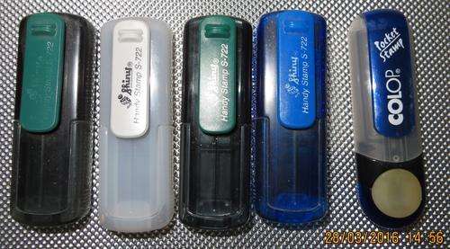 Self Inking Pocket Rubber Stamps - 5x