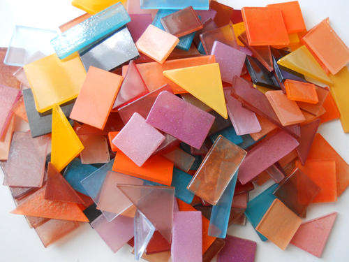 Assortment of 175 Glass Mosaic Tiles