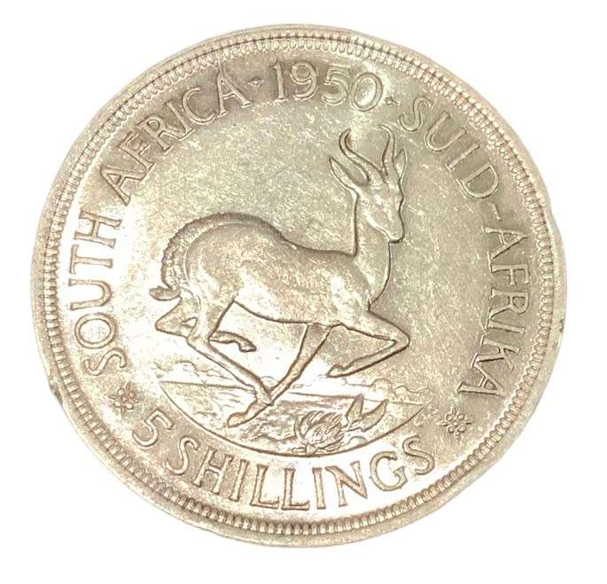 Union of South Africa 1950 5 Shillings
