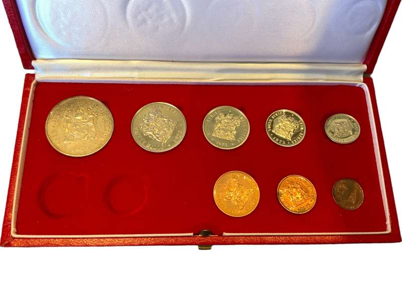 1973 Republic of South Africa Short Proof Set in Long Proof Box